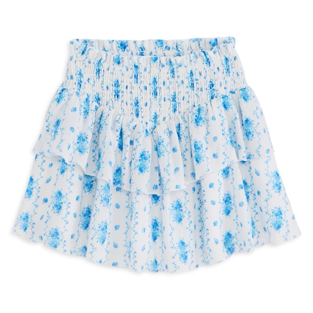 Katie J NYC Santorini Girls Floral Ruffle Skirt Sz Small 7/8 Bloomingdale’s NWT
